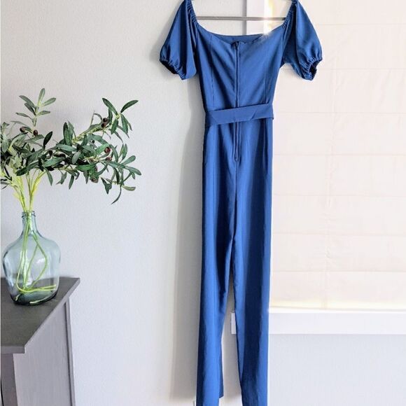 Lilly Pulitzer Jada blue Jumpsuit Size 0 - Picture 12 of 14